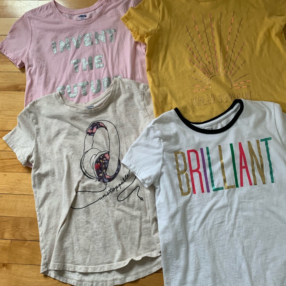 Girls size L Old Navy t-shirts